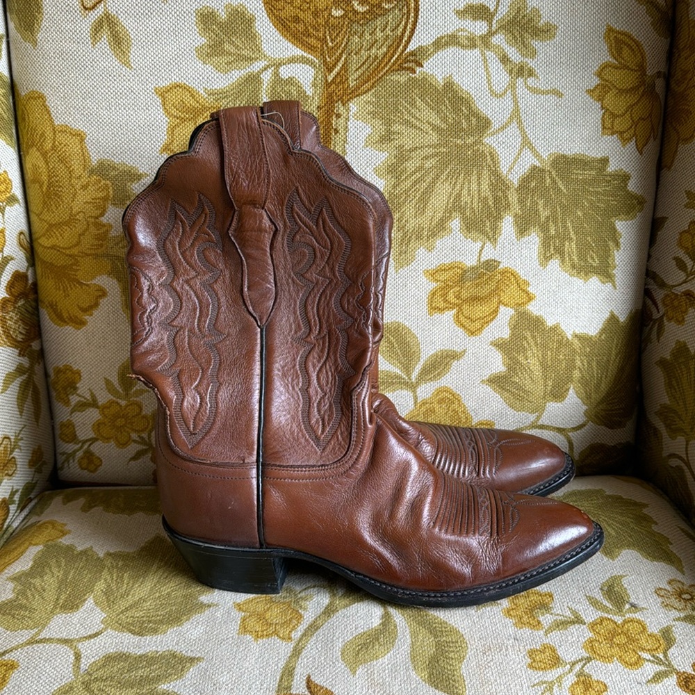 Lucchese boots. Woman’s brown leather size 9.5
